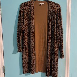 Cheetah Cardigan size 1x
